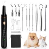Détartreur à ultrasons - Set de 14 - Pour chiens - Rechargeable par USB