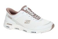 SKECHERS Veterschoen 'Glide- Step Gravity Everyday Bliss' chocoladebruin / wit