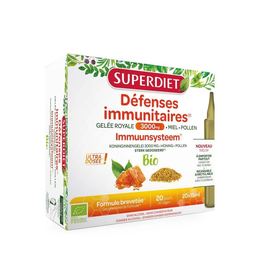 Superdiet Superdiet Imuunsysteem Koninginnengelei 3000 mg Bio 20 unidosis