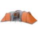 Tente dôme 12 personnes imperméable gris et orange