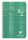 Clairefontaine 8609C Pak met 5 Alfabet notitieboek met Spiraalbinding - 11x17 cm - 180 Pagina's Kleine Ruitjes - Wit Papier 90 g - Omslag Gecoat Karton - Willekeurige Kleuren