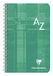 Clairefontaine 8609C Pak met 5 Alfabet notitieboek met Spiraalbinding - 11x17 cm - 180 Pagina's Kleine Ruitjes - Wit Papier 90 g - Omslag Gecoat Karton - Willekeurige Kleuren