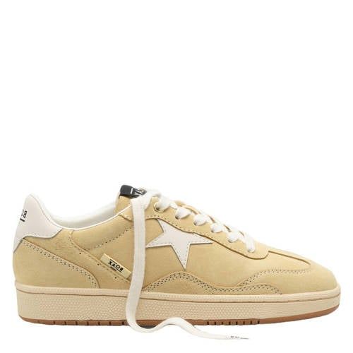 Boax Ralley suède leren sneakers lichtgeel
