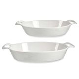 Set VESSIA Set van 2 ovale schalen met open handgrepen