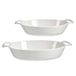 Set VESSIA Set van 2 ovale schalen met open handgrepen