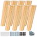 Omgoods - Set de 8 pieds de meuble en bois pour tables et bancs