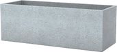 Merkloos C-Cube Long plantenbak van kunststof grijs (Stony Grey) 80 cm lang 29 cm breed 27 cm hoog 38 l inhoud