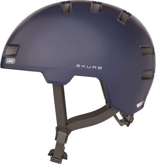 Abus Skurb Fietshelm - Midnight Blue - Maat S/M (55-59 cm) - 12 Ventilatieopeningen - Racefietshelm - 2023