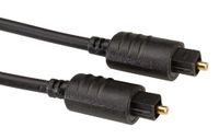 VALUE 10m Toslink Glasvezelkabel Zwart