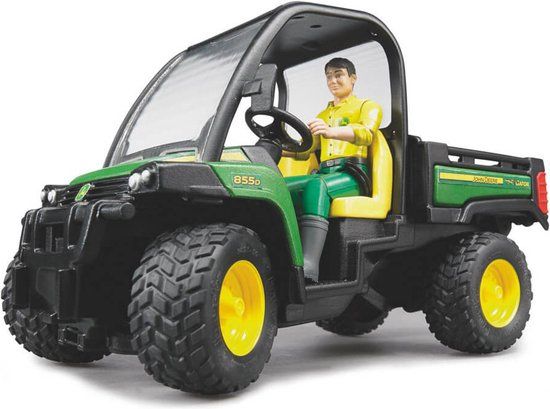 Bruder John Deere Gator XUV 855D met chauffeur - Groen - 1:16 Schaal