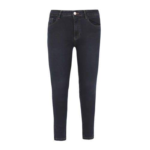 Yoek Cropped Skinny Jeans - Dark Blue Denim