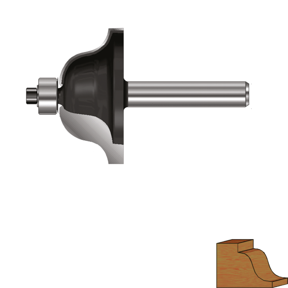 Rotec HM Lijstfrees | GOLD-LINE | ø43 | R=8 | d2=8 - 271.13.0800