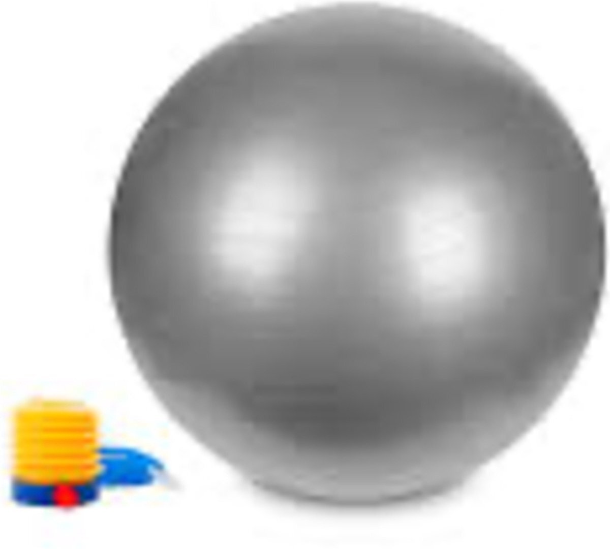 Padisport Yoga bal - 75 cm - zilver - fitnessbal - zwangerschapsbal - yogaball - groot