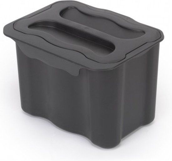 Emuca 5L Prullenbak - Aanrecht afvalbakje - Grijs - Rechthoekig