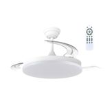 Wonderlamp Verno M Eco CCT Dim Plafondventilator met intrekbare bladen en LED-lamp 45W