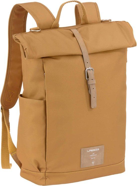 Lässig Rolltop Backpack Curry - Polyester - 2023 Model