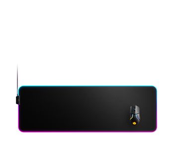 SteelSeries QcK Prism Cloth XL Gaming Mouse Pad - Black - RGB