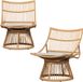 WOOOD Alatna Tuinstoelen - Wicker - Naturel - Set van 2