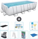Bestway Rechthoekig Power Steel Zwembad - 549 x 274 x 122 cm - Grijs