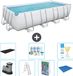 Bestway Rechthoekig Power Steel Zwembad - 549 x 274 x 122 cm - Grijs