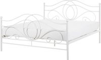 Beliani LYRA Tweepersoonsbed - Wit - 140 x 200 cm - Metaal