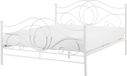 Beliani LYRA Tweepersoonsbed - Wit - 140 x 200 cm - Metaal