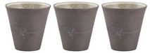 Merkloos Keramische Espressokopjes 120 ml (Set van 3)