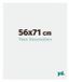 yd. Cadre photo 56x71 cm - Plastique - Blanc Brillant - Evry