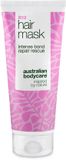 Australian Bodycare Bol B12 Haarmasker. Herstellend bond repair haarmasker voor droog, beschadigd en geverfd haar. Ontwart, vermindert pluizen en versterkt de haarstructuur met vitamine B12 en olijfstamcellen.