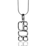 Zinzi Mart Visser by ZINZI zilveren hanger glad MVH3 (zonder collier)