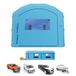 VEVOR Cabine de Peinture Gonflable 12x5x4 m Souffleurs de 950W+1100W Bleu, Tente de Pulvérisation Portable avec Filtre en Coton et Espace Vestiaire, Toit Arqué, pour Voiture, Pickup Lourd et Fourgon