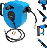 Monzana Persluchtslanghaspel Automatisch 10m 1/4" Slanghaspel Incl. Tacker