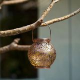 Merkloos / Sans marque Lumehelbed Handels GmbH Hangende solarlantaarns voor buiten, decoratieve verlichting voor tuin, terras en veranda. (Brons)