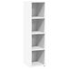 VidaXL Hoge kast, wit, 30x41x124 cm, houtvezel