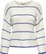 Only Trui Onlgeena 7/8 Stripe O-neck Knt 15321477 Cloud Dancer/w.dazzeli Dames Maat - XS