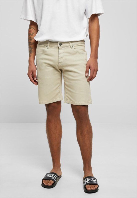 Urban Classics Relaxed Fit Jeans Korte Broek - Beige - W34