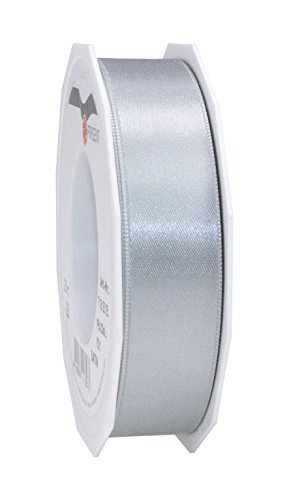 - Präsent cadeaulint, polyester, sterling zilver, 25 m rol 25 mm