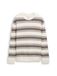 TOM TAILOR Pull marron / cappuccino / blanc