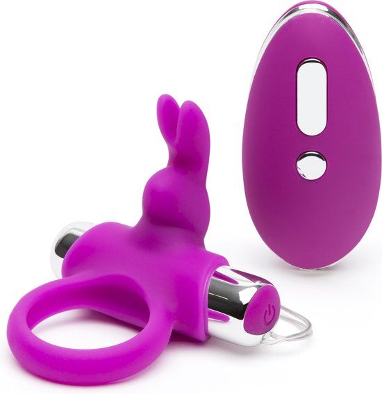 Happy Rabbit - Remote Control Cock Ring - Purple