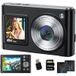 SZSMART DC325 8K 96 MP appareil photo numérique – Double écran, wifi, autofocus, 60 filtres, pour vloggers + carte mémoire 128 Go + 2 batteries