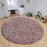 Hanse Home Shag-tapijt ruig kleurrijk rond ø 120 cm