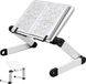Support de livres réglable en hauteur - bras en aluminium durables - support de lecture pour livres - Recettes reliées - Support pour ordinateur portable et iPad