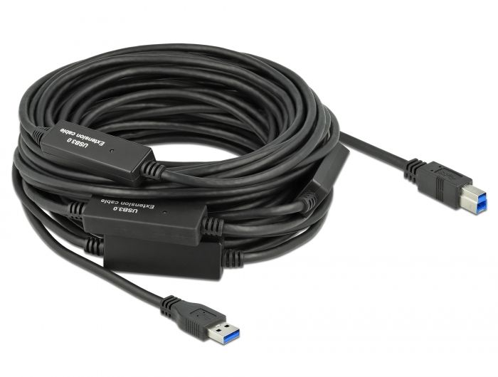 DeLOCK 85382 USB-kabel - 20 m - Zwart