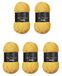 Wollbiene Softy Chenillewol om te haken, breiwol, 500 gram chenillewol, 500 gram chenillewol, super volumineus grof gehaakt garen (maïsgeel 28)