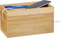 Merkloos Relaxdays Kabelbox Bamboe