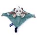 Doudou et Compagnie - Les Petits Futés DC4056 peluche avec marionnette à doigt, panda, noir, 30 cm