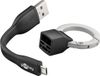 Goobay 71810 USB-kabel 0,09 m Zwart