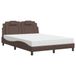 vidaXL Lit "Viana" avec matelas, similicuir, marron, 140x190 cm
