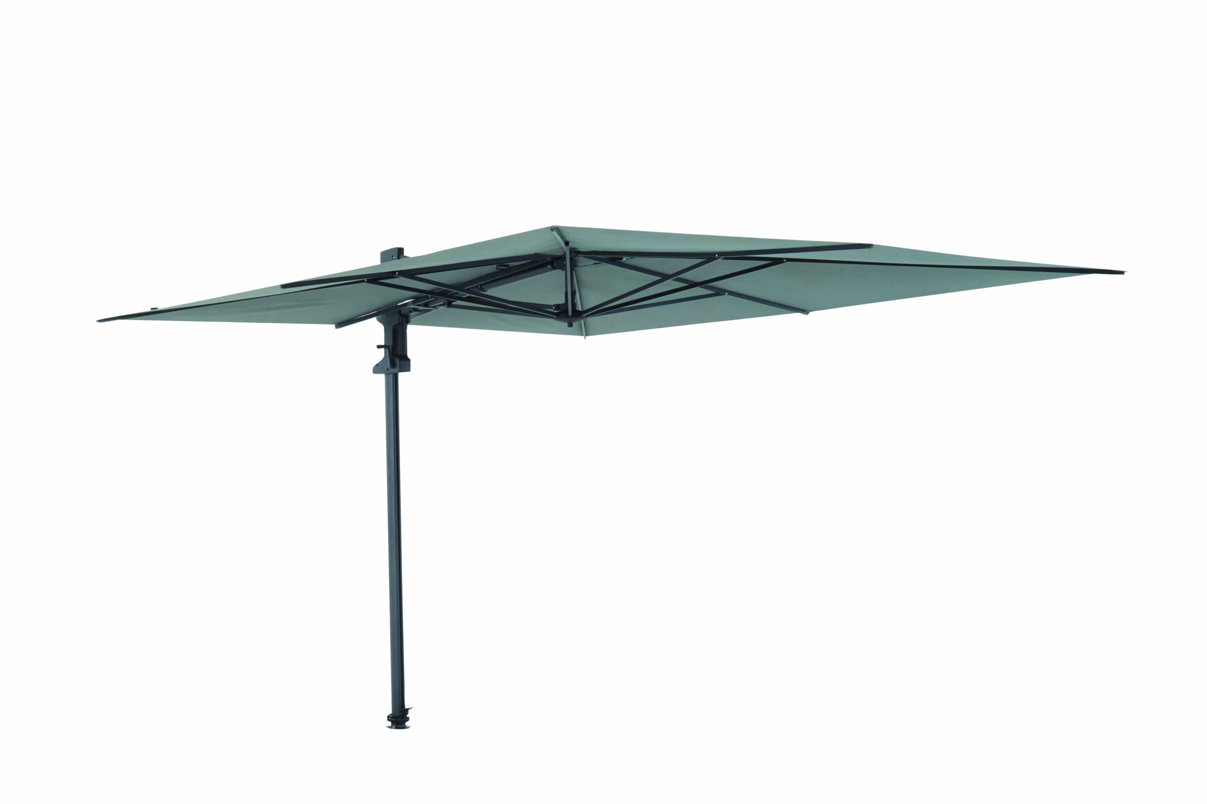 Madison Saint-Tropez Terras Parasol - Grijs - 355x300cm - Polyester