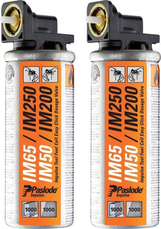 Paslode Gaspatroon Geel IM50/65/250 - 2 Stuks